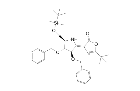 4-[(3R,4R,5S)-3,4-Dibenzyloxy-5-(t-butyldimethylsiloxymethyl)pyrrolidin-2-ylidene]-2-(1,1-dimethylethyl)-4H-oxazol-5-one