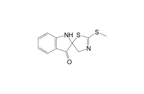 2-(methylthio)spiro[4H-thiazole-5,2'-indoline]-3'-one