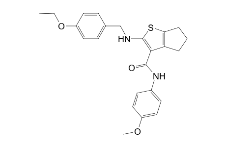 4H-cyclopenta[b]thiophene-3-carboxamide, 2-[[(4-ethoxyphenyl)methyl]amino]-5,6-dihydro-N-(4-methoxyphenyl)-