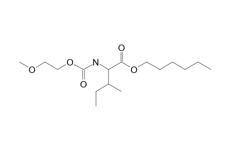 L-Isoleucine, N-(2-methoxyethoxycarbonyl)-, hexyl ester