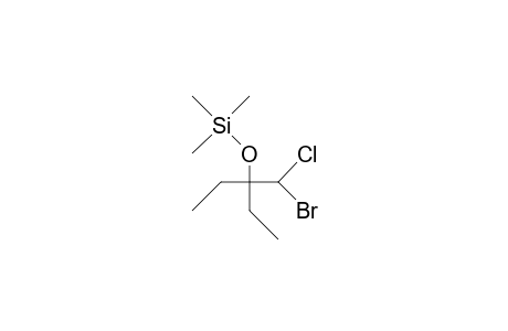 3-Bromochloromethyl-3-trimethylsilyloxy-pentane