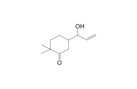 2,2-Dimethyl-5-(1-oxidanylprop-2-enyl)cyclohexan-1-one