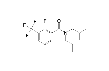 Benzamide, 2-fluoro-3-trifluoromethyl-N-propyl-N-isobutyl-