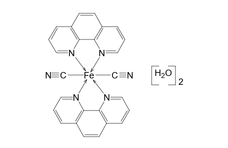bis(1,10-phenanthroline)dicyanoiron, dihydrate