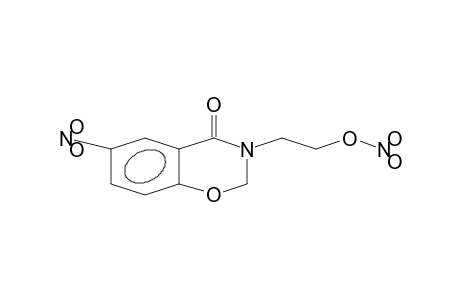 nitric acid 2-(4-keto-6-nitro-2H-1,3-benzoxazin-3-yl)ethyl ester