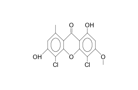 4,5-Dichloro-1,6-dihydroxy-3-methoxy-8-methyl-9H-xanthen-9-one