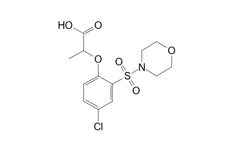 2-[4-chloro-2-(morpholinosulfonyl)phenoxy]propionic acid