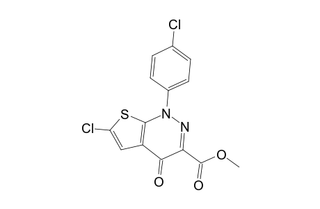 6-Chloro-1-(4-chlorophenyl)-4-keto-thieno[2,3-c]pyridazine-3-carboxylic acid methyl ester