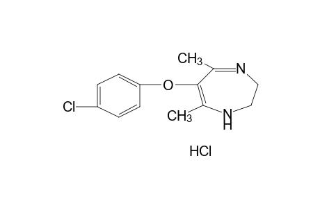 6-(p-chlorophenoxy)-2,3-dihydro-5,7-dimethyl-1H-1,4-diazepine, monohydrochloride