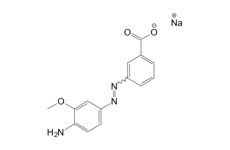 Benzoic acid, 3-[(4-amino-3-methoxyphenyl)azo]-, monosodium salt