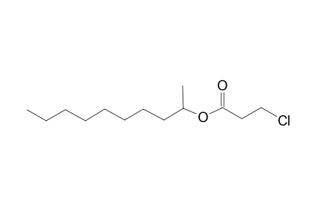 3-Chloropropionic acid, 1-methylnonyl ester