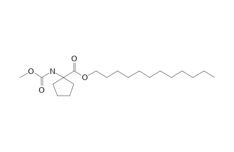 1-Aminocyclopentanecarboxylic acid, N-methoxycarbonyl-, dodecyl ester