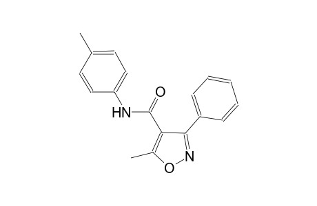 5-methyl-N-(4-methylphenyl)-3-phenyl-4-isoxazolecarboxamide