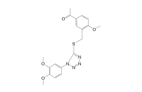 3'-{{[1-(3,4-dimethoxyphenyl)-1H-tetrazol-5-yl]thio}methyl}-4'-methoxyacetophenone