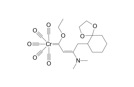 PENTACARBONYL-[(2E)-4-(1',4'-DIOXASPIRO-[4.5]-DEC-6'-YL)-3-DIMETHYLAMINO-1-ETHOXY-2-BUTEN-1-YLIDENE]-CHROMIUM