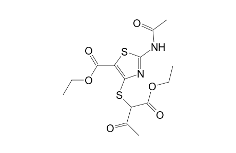 Ethyl 2-[2-acetamido-5-(ethoxycarbonyl)-4-thiazolylthio]acetoacetate