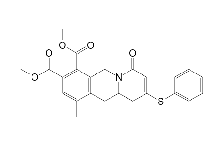 Dimethyl 10-methyl-4-oxo-2-(phenylthio)-4,6,11,11a-tetrahydro-1H-pyrido[1,2-b]isoquinoline-7,8-dicarboxylate