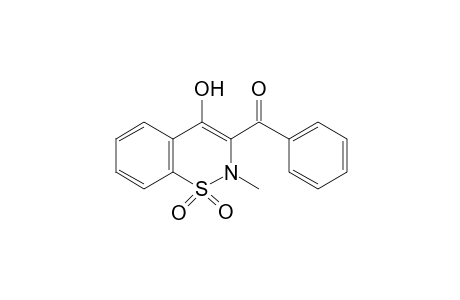 4-hydroxy-2-methyl-2H-1,2-benzothiazin-3-yl phenyl ketone, S,S-dioxide