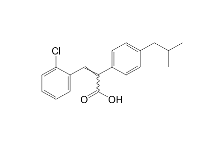3-(o-chlorophenyl)-2-(p-isobutylphenyl)acrylic acid
