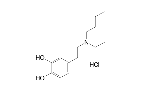 4-[2-(butylethylamino)ethyl]pyrocatechol, hydrochloride