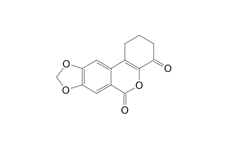 8,9-methylenedioxy-4-oxo-1,2,3,4-tetrahydro-dibenzo[b.d]pyran-6-one