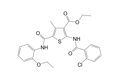 2-[(2-chlorobenzoyl)amino]-4-methyl-5-(o-phenetylcarbamoyl)thiophene-3-carboxylic acid ethyl ester