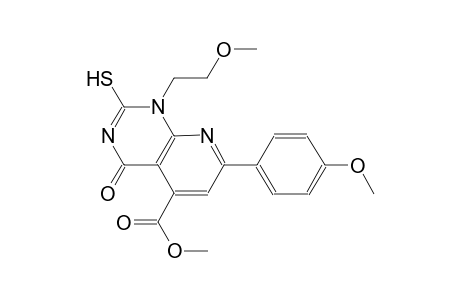 pyrido[2,3-d]pyrimidine-5-carboxylic acid, 1,4-dihydro-2-mercapto-1-(2-methoxyethyl)-7-(4-methoxyphenyl)-4-oxo-, methyl ester