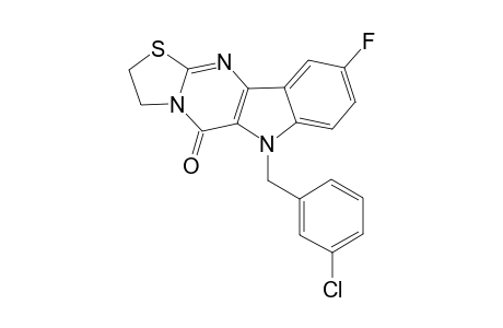 6-(3-Chlorobenzyl)-9-fluoro-2,3-dihydro[1,3]thiazolo[3',2':1,2]pyrimido[5,4-b]indol-5(6H)-one