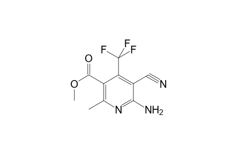 6-Amino-5-cyano-2-methyl-4-(trifluoromethyl)-3-pyridinecarboxylic acid methyl ester