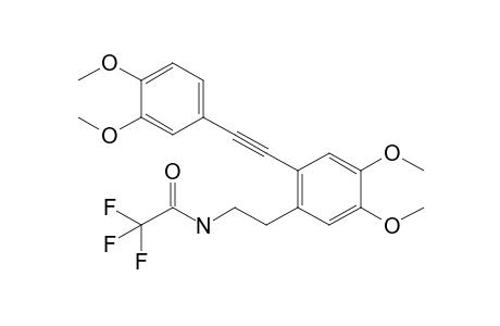 N-[2-[2-[2-(3,4-dimethoxyphenyl)ethynyl]-4,5-dimethoxy-phenyl]ethyl]-2,2,2-trifluoro-acetamide