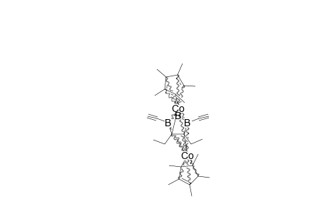 CP*CO-[2,3-ET2C2B3H-4,6-[(CCH)-(2)]]-CO-CP*