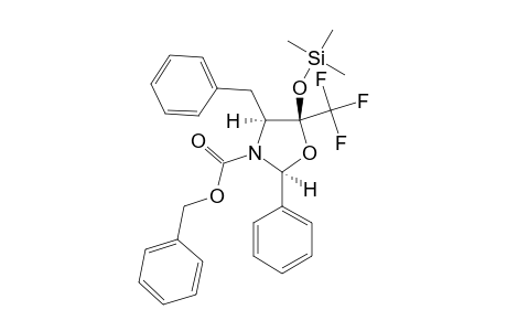 (2S,4S,5S)-4-BENZYL-N-(BENZYLOXYCARBONYL)-2-PHENYL-5-(TRIFLUOROMETHYL)-5-[(TRIMETHYLSILYL)-OXY]-1,3-OXAZOLIDINE