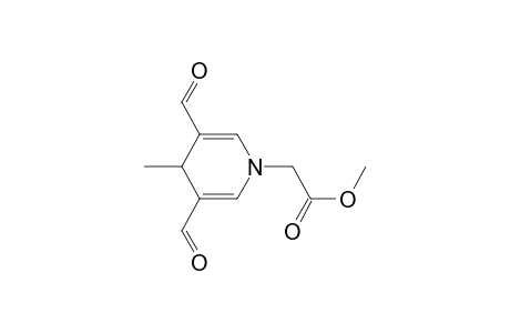 1(4H)-Pyridineacetic acid, 3,5-diformyl-4-methyl-, methyl ester