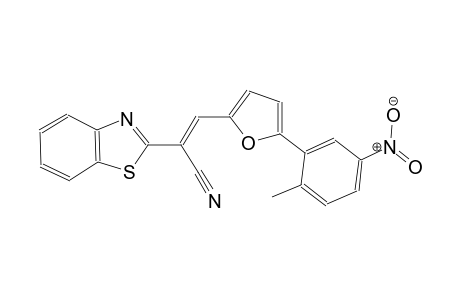 (E)-2-(1,3-benzothiazol-2-yl)-3-[5-(2-methyl-5-nitro-phenyl)-2-furyl]acrylonitrile