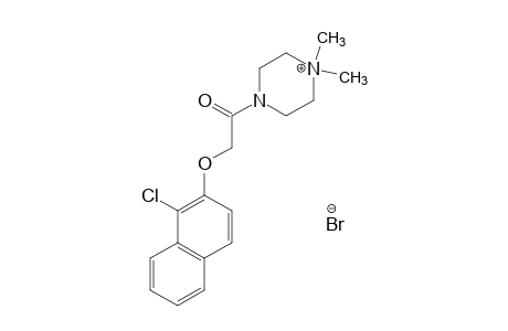 4-{[(1-CHLORO-2-NAPHTHYL)OXY]ACETYL}-1,1-DIMETHYLPIPERAZINIUM BROMIDE