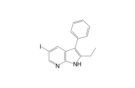 2-Ethyl-5-iodo-3-phenyl-1H-pyrrolo[2,3-b]pyridine