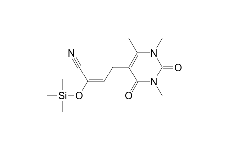 4-(1,2,3,4-TETRAHYDRO-1,3,6-TRIMETHYL-2,4-DIOXOPYRIMIDIN-5-YL)-2-(TRIMETHYLSILOXY)-BUT-2-ENENITRILE
