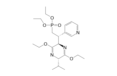 (2R,5S,1'S)-3,6-DIETHOXY-2-[2-(DIETHOXYPHOSPHORYL)-1-(PYRIDIN-3-YL)-ETHYL]-2,5-DIHYDRO-5-ISOPROPYLPYRAZINE