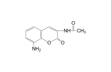 3-acetamido-8-aminocoumarin