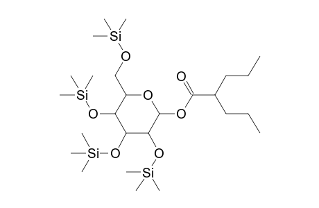 2-Propylpentanoic acid, 2,3,4,6-tetra(trimethylsilyl)-1-glucopyranoside