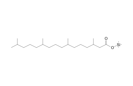 Hexadecanoic acid, 3,7,11,15-tetramethyl-, trimethylsilyl ester