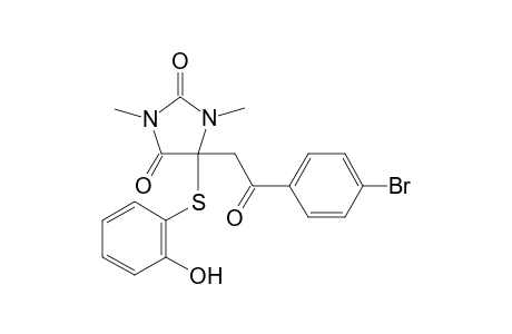 5-[2-(4-bromophenyl)-2-oxoethyl]-5-[(2-hydroxyphenyl)thio]-1,3-dimethylimidazolidine-2,4-dione