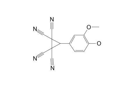 3-(4-Hydroxy-3-methoxyphenyl)cyclopropane-1,1,2,2-tetracarbonitrile