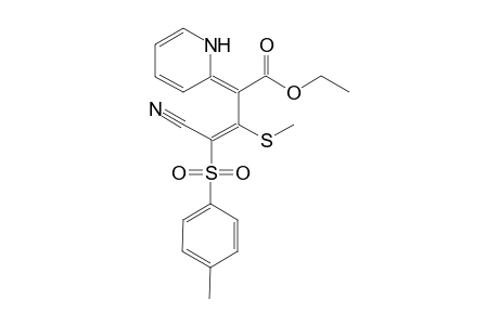 Ethyl (2Z,3E)-4-cyano-3-(methylsulfanyl)-[4-(p-tolyl)sulfonyl]-2-(1H-pyrid-2'-ylidene)-butenoate