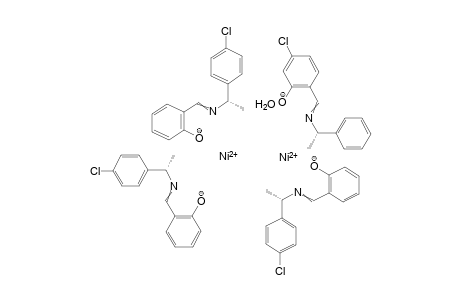 Mu-Aqua-tetrakis[(S)-N-1-(4-chlorophenyl)ethylsalicylaldiminato]di-delta-nickel(II)