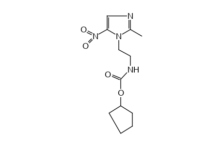 [2-(2-methyl-5-nitroimidazol-1-yl)ethyl]carbamic acid, cyclopentyl ester