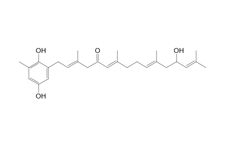 2-[(2'E,6'E,10'E)-5'-Oxo-13'-hydroxy-3',7',11',15'-tetramethylhexadeca-2',6',10',14'-tetraenyl]-6-methylhydroquinone
