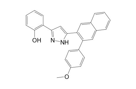 3-(2-Hydroxyphenyl)-1-phenyl-3-{2-[3-(4-methoxyphenyl)]naphthyl}pyrazole