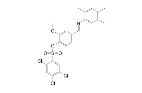 2-methoxy-4-[N-(2,4,5-trimethylphenyl)formimidoyl]phenol, 2,4,5-trichlorobenzenesulfonate