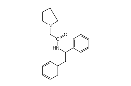 N-(1,2-diphenylethyl)-1-pyrrolidineacetamide